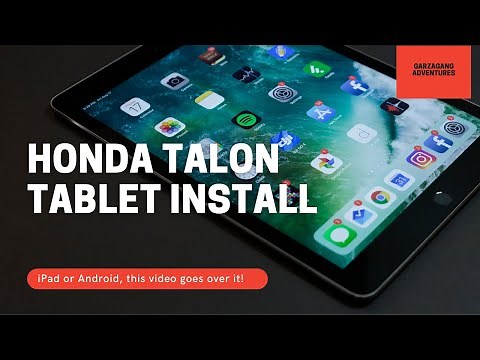 Honda Talon Tablet Install (iPad or Android)