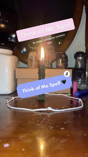 Don’t forget to take your time and focus on your intentions #witchtok #knotmagic #candlespell #lovespell #thinkofmespell #babywitchtok #candlespells