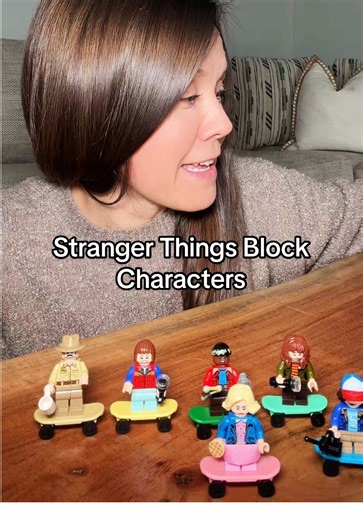 Stranger Things block characters that are compatible with Legos. So easy to put together and the details are too good. #strangerthings #legocompatible #strangerthingslego #minifigures