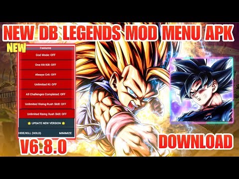 NEW!! Dragon Ball Legends v6.8.0 MOD MENU APK / All Characters Unlocked / DB Legends Hack