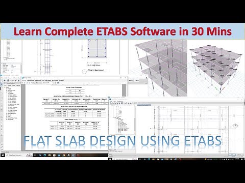 ETABS Software Mastery in 30 Minutes: Complete Demo with Flat Slab Design Example