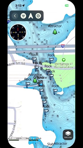 Simplistic Fishing App for Lake Allatoona | Find Waypoints, Hotspots & Offshore Fishing Spots