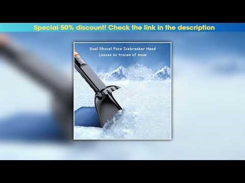 Slide Retractable Car Winter Ice Remover Brush Shovel Set for Easy One-Step Snow Cleaning - Ice Rem