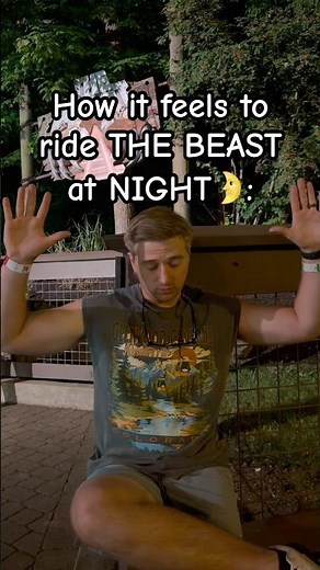 The Beast at Night is the GREATEST Roller Coaster ever😤‼️