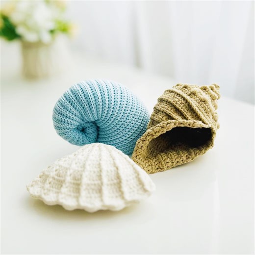 Crochet Seashell Amigurumi Pattern, Conch, Scallop, Ammonite (PDF) - Etsy Australia