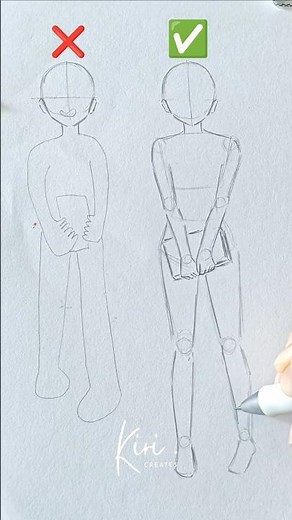 How to draw Body: Holding book pose easy front view #drawing #tutorial #howtodraw #sketching #fypシ