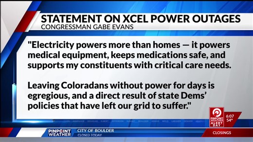 Xcel energy once again cutting power to over 83,000 homes at this hour. Those numbers will rise. Republican critics say it's "egregious" and a failure of planning. If you're without power, we'd like to know what you think ...... | KWGN Denver