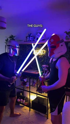 It’s like I don’t exist 🤷🏼‍♀️ Anyway, lightsaber duel anyone? ⚔️ #starwars #starwarslightsaber