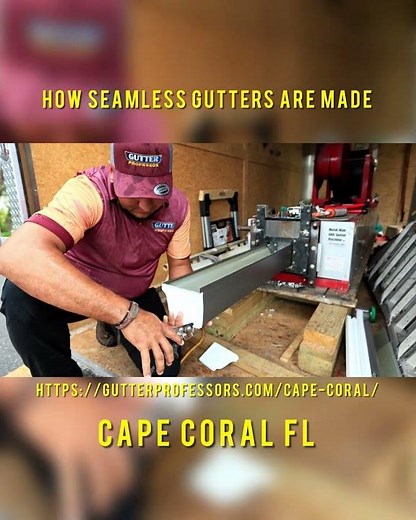 How Seamless Gutters Are Made | On-Site Gutter Fabrication in Cape Coral by Gutter Professor