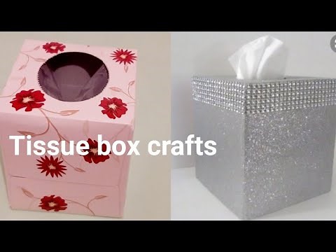 Empty tissue box crafts idea / best out of waste/reuse