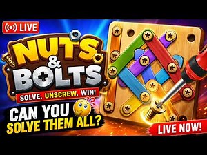 🔴 LIVE 🔴 Nuts and Bolts Gameplay | Can You Solve Every Screw Puzzle? 🧩🔩 #shorts