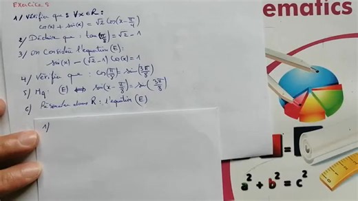 Calcul trigonométrique - 1Bac s.exp et SM Exercice avec correction | LYCEE MAROC