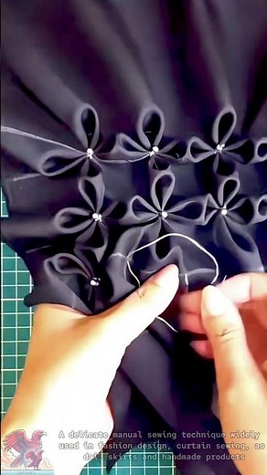 How to sew beautiful fabric decorative flowers || Art