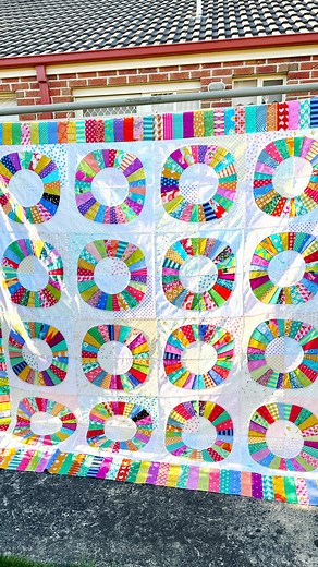3.6K views · 208 reactions | One finished Wheels of Fortune quilt...