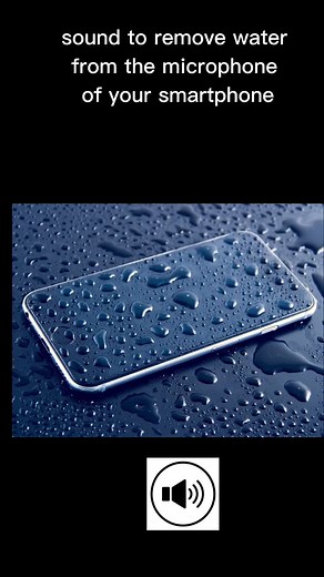 Sound to Remove Water from Smartphone Microphone