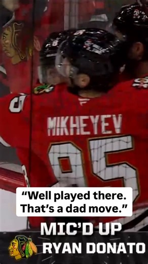 Chicago Sports Network on Instagram: "Connor Murphy made sure to hype up new dad Ilya Mikheyev after his goal 🥹 #chicagoblackhawks #nhl #wholesome #micdup"