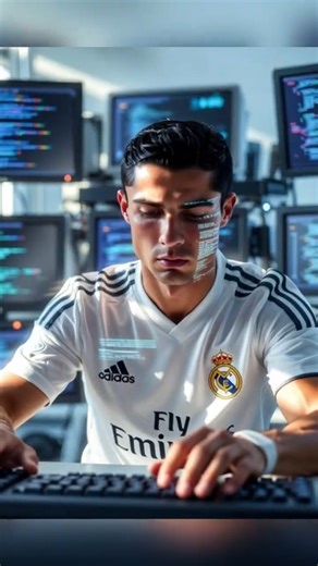 Ronaldo Builds AI Machine, Messi Is Shocked! 🤖🔥 #Shorts #ronaldo #messi #aifunnyshorts