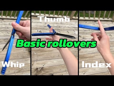 How to do BASIC ROLLOVERS! (Balisong tutorial)