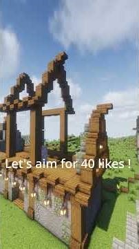 This Medieval House Looks INSANE 🤯 #minecraft #minecraftbuilding #minecrafttutorial