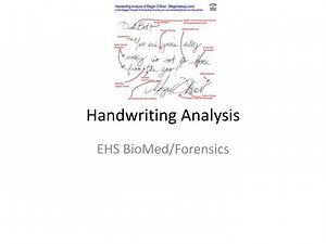 Handwriting Analysis - SlideServe