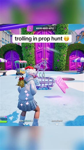 The best prop hunt map in Fortnite! 😝 Search ‘Theme Park Prop Hunt Girlies’ in Fortnite ✨Map code is 6535-6821-9717 #fortnite #fortniteclips #fortnitememes #fortnitefunny #fortnitecreative
