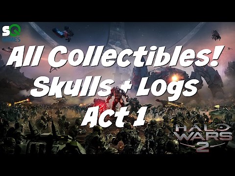 Halo Wars 2 - All Collectibles Act 1- Skulls and Phoenix Logs