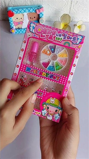 🦋KOREAN NAIL ART KIT || CRAFTING KIT✨️ #craft #crafting #shorts #anushkascraftland