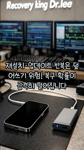 아이폰 16 Pro 카톡 기간만료 파일 데이터 복구 삭제된 줄 알았던 사진·동영상, 정말 복구 가능할까요? #복구왕이박사 #smartphone #ssd외장하드