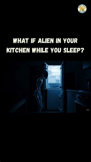 Sleeping peacefully… but what if something moves in your kitchen? 👽