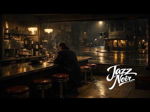 Quiet Cup Noir — 5 Hours of 1940s–1950s Jazz for Focus & Unwind | Rainy Night Diner Mood