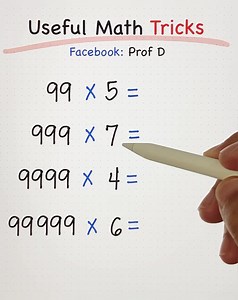 48K views · 465 reactions | Useful Math Tricks  | Prof D | Facebook