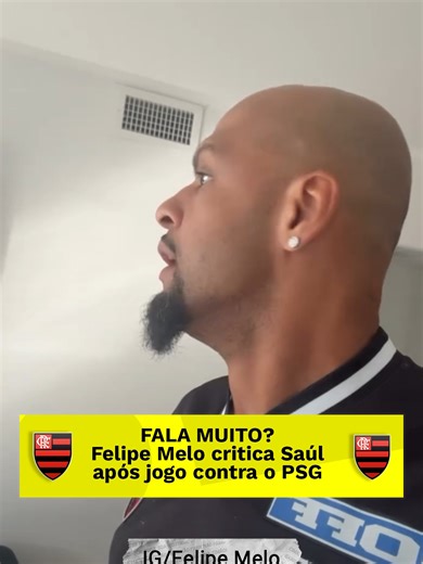 "FALAR MENOS E JOGAR MAIS!" 🤯🔴⚫ O ex-jogador Felipe Melo comentou so...