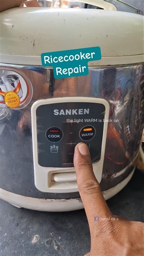The WARM indicator light on the rice cooker does not light up #ricecooker #repairing #usa #howto