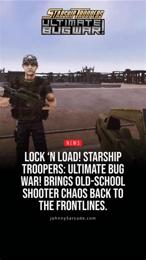 Suit Up for Battle: Starship Troopers: Ultimate Bug War Is Coming to Retro Shooters! Starship Troopers: Ultimate Bug War! is an upcoming retro‑style first‑person shooter that throws you into the heart of the iconic Starship Troopers universe. Set in the brutal war between humanity and the Arachnid menace, players enlist in the Mobile Infantry and take on massive swarms of bugs across epic battlefields in a solo campaign filled with missions, hidden secrets, and over‑the‑top action. The game blen