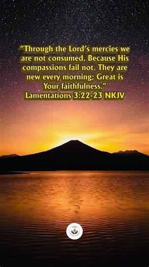 Lamentations 3:22-23 | God’s Mercy Is New Every Morning ✝️ Powerful Bible Verse #shorts #rejoice