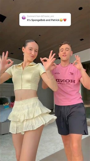 VIRAL ICE SPICE SPONGEBOB DANCE! 🤭🧽 | Jasmin and James #shorts #dance #couple
