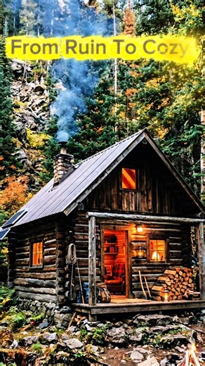 Restoring an Abandoned Appalachian Mountain Cabin | Solo Log Cabin Build (ASMR)