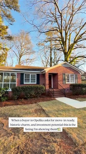 Comment “HISTORIC” for full listing details or to schedule a private showing!🔑 Move-in ready. Historic charm. Investment potential. This completely remodeled Historic District home in Opelika, Alabama is the kind of place that instantly feels like home. From its welcoming curb appeal and refinished floors to fresh paint, beautifully renovated bathrooms, a new roof, and a fully updated kitchen — every detail has been thoughtfully refreshed to honor the home’s character while offering modern comf