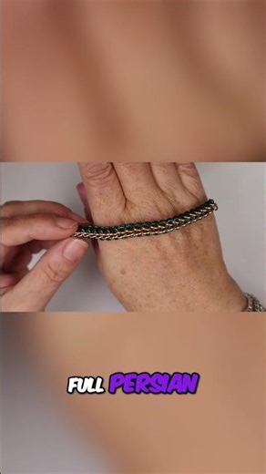 Make a Full Persian (Fox Tail) Chain Maille Weave in Minutes! 🔥 | Jewellery Making Short Tutorial