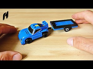 How to Build the Towing Car with Flatbed Trailer (MOC)
