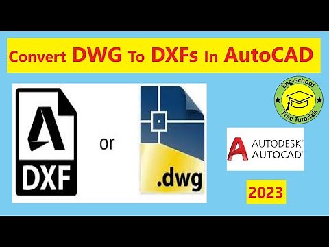 AutoCAD How to Convert DWG to DXF | Export DXFs and Import DXFs
