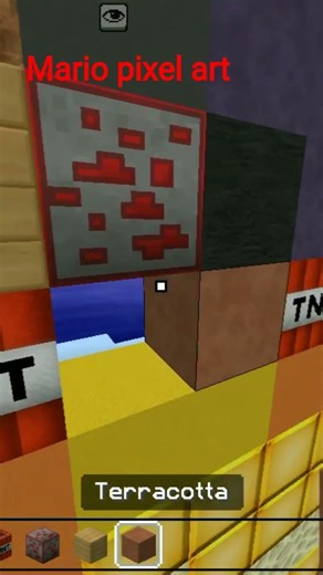Mario pixel art Minecraft