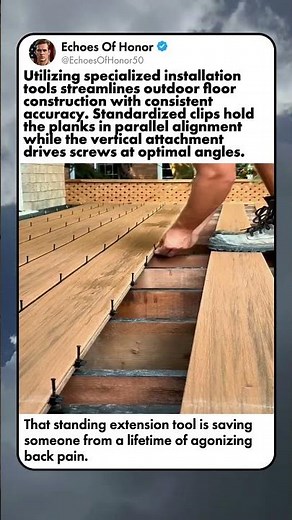 HIDDEN FASTENER DECKING INSTALLATION METHOD