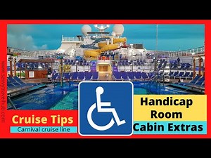 Carnival Cruise: Handicap Room Tour & Cabin Extras #carnivalcruise #carnivalcruiseship #wheelchair