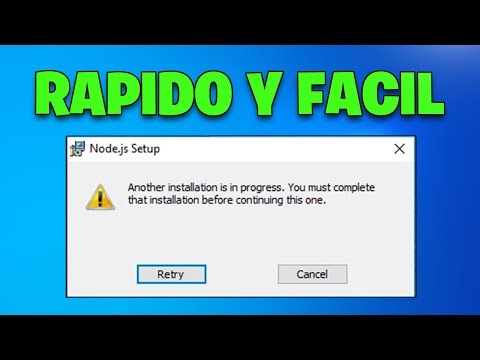 Error Hay otra instalación en Curso en Windows - Solucion