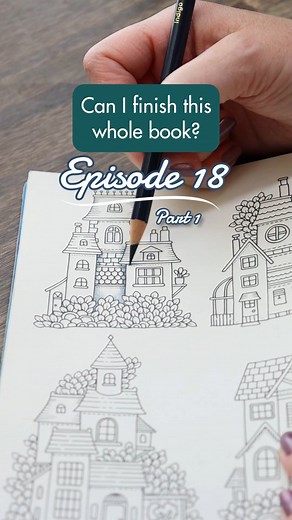 Starting in on the 4 houses! I’ve been debating back and forth about how I wanted to color this page. I finally decided to just make it up as I go along! Do I have any idea what the second house colors will be? Nope! 😂 Stay tuned for part 2! Faber-Castell Polychromos – Naples Yellow 195, Light Yellow Ochre 183, Rose Carmine 124, Light Magenta 119, Light Red-Violet 135, Magenta 133, Red-Violet 194, Purple Violet 136, Delft Blue 141, Dark Indigo 157, Ultramarine 120, Sky Blue 146, Light Cobalt Tu