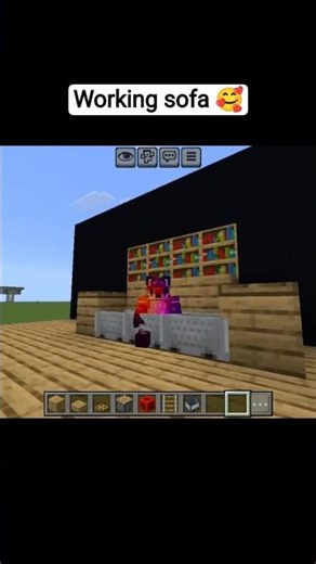 working sofa 🥰 in Minecraft shorts 💀 tutorial #viral #minecraft #shorts