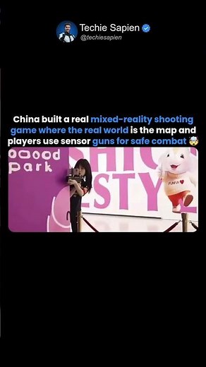 China Built a Real Mixed-Reality Shooting Game Where the Real World Is the Map 🤯
