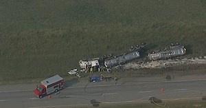 1 killed in collision with tanker truck near Nanton, Alta.
