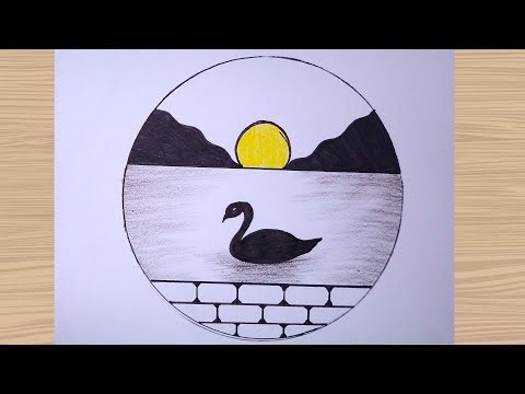 Beautiful Circle drawing with Pencil shading for beginners